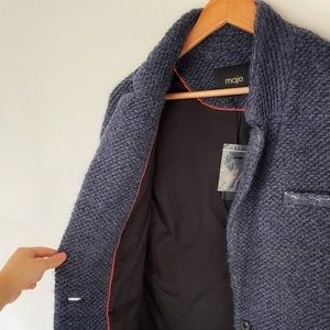 Maje - wool knit jacket/ FR 1 size / about US2 size